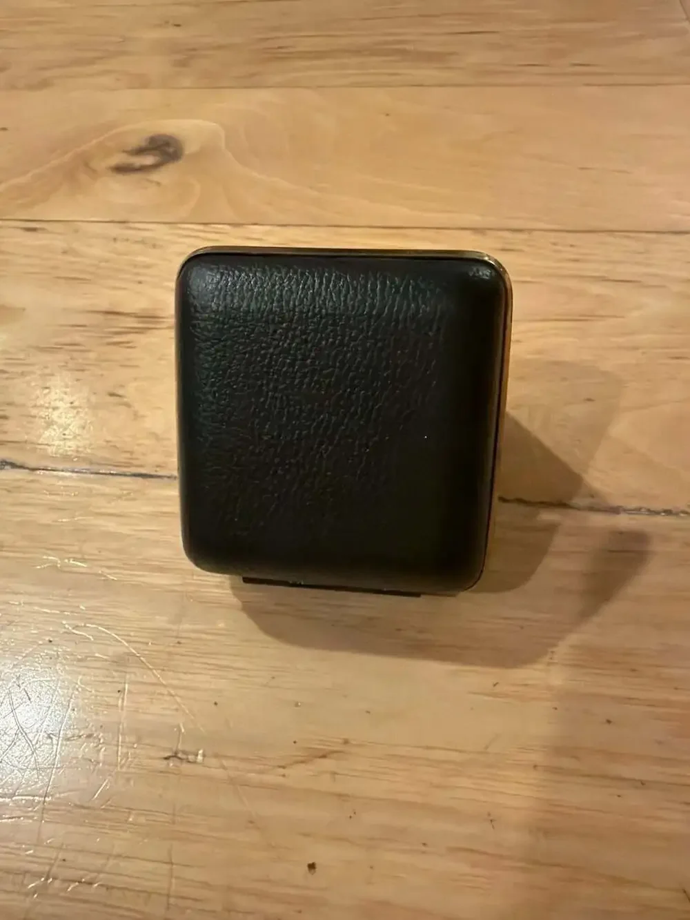 Vintage Sloan Travel Alarm‎ Clock Wind-Up Made in Japan Black Clamshell Case